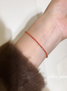 不掉色轻奢高级感小红绳手链