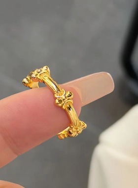 钛钢精致不掉色闭口指环