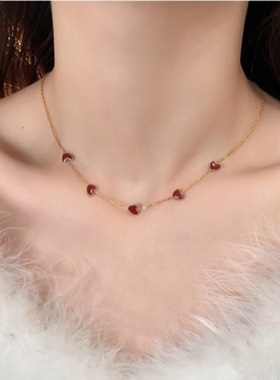 钛钢不掉色精致甜美项链