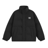 YR009-P160男装新款白底平铺字母印花立领白鸭绒羽绒服外套男，男装羽绒服，电商C309A