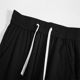 K007-P30春夏男士抽绳直筒束脚裤修身休闲运动百搭九分卫裤，男装休闲裤，电商C309A