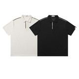 G5306-P4894.8%聚酯纤维5.2氨纶夏季新款假两件衬衫短袖polo衫，男装T恤，电商C309A