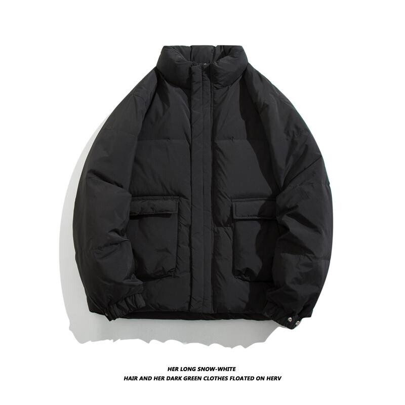 6626-P190基础款冬季男士纯色简约80白鸭羽绒服潮牌加厚保暖外套,男装羽绒服,电商C309A