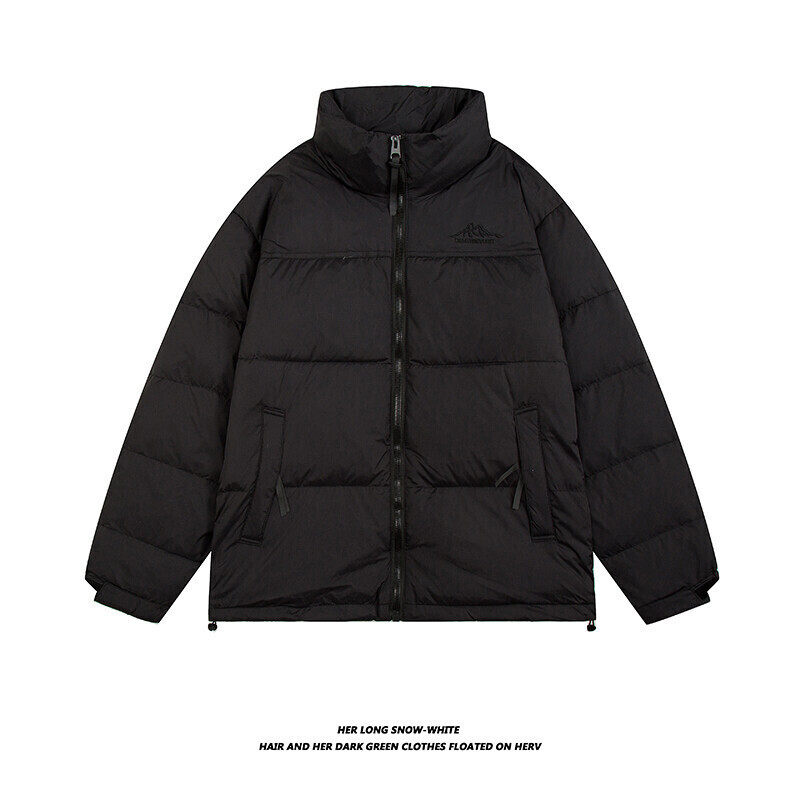 80绒冬季男士白鸭绒羽绒服雪山刺绣拼接撞色羽绒外套88001-P155,男装羽绒服,电商C309A