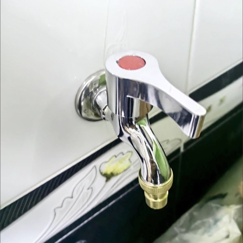 龙头加长普通快开四分不锈钢水龙头拖把池家用单冷水嘴入墙式