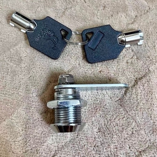 筒子锁端面保险柜锁弹子锁头应急锁梅花锁芯保管箱密码柜铜芯具锁