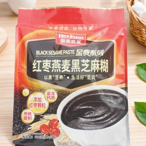皇麦世家红枣燕麦黑芝麻糊 600克/15小包