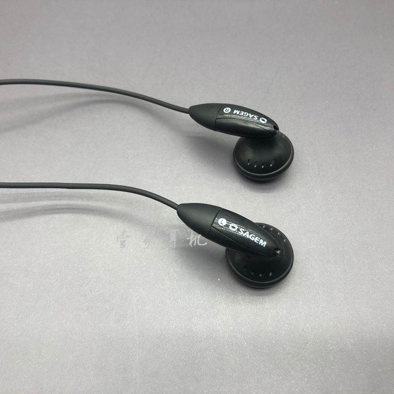 源自法国SAGEM萨基姆经典老耳塞 保时捷塞子同厂代工高品质好声音