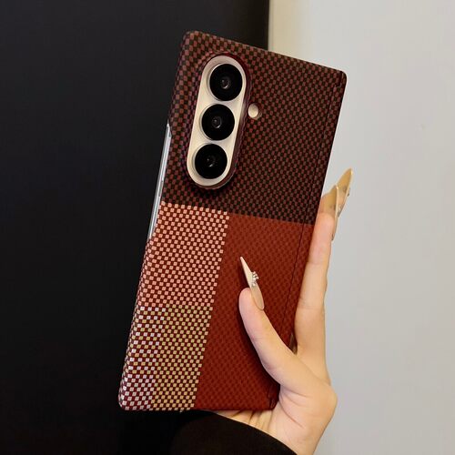 适用三星Z Fold7手机壳新款碳纤维纹折叠中轴带磁吸防摔zfold7保护套GalaxyZfold6保护壳