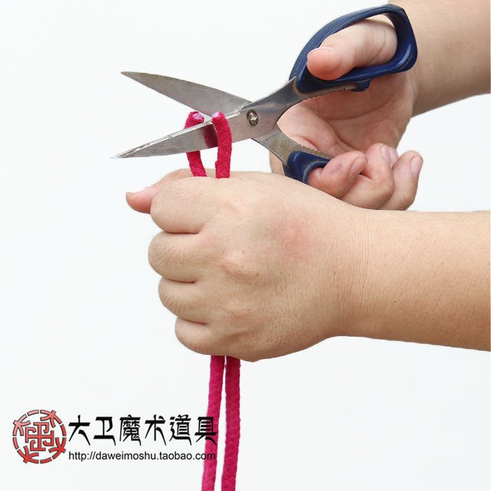 大卫舞台魔术道具杰夫经典舞台魔术流程 剪绳不断  魔术道具