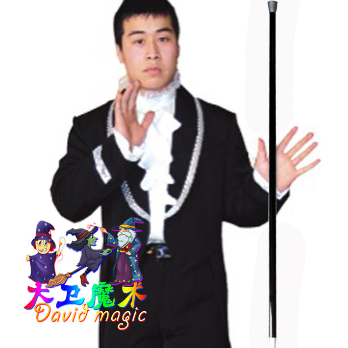 大卫舞台魔术道具铝合金双节跳舞棒飞棍表演长棒在空中漂浮魔术棒