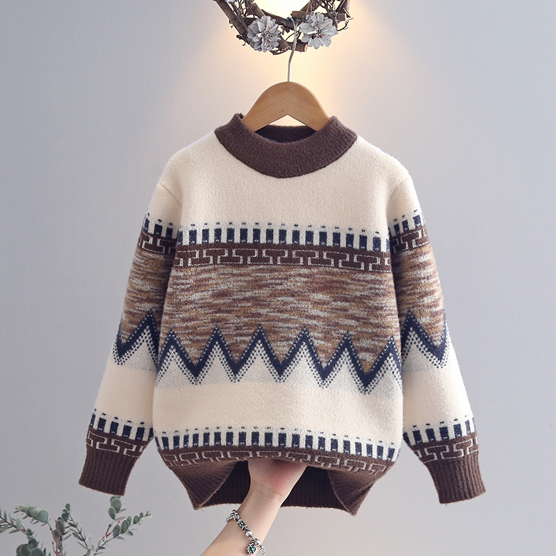 儿童装男童毛衣加厚秋冬款