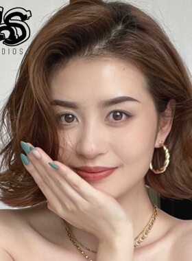 显脸瘦百搭款金属925银针耳环