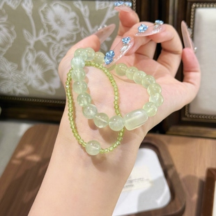 葡萄石橄榄石手链