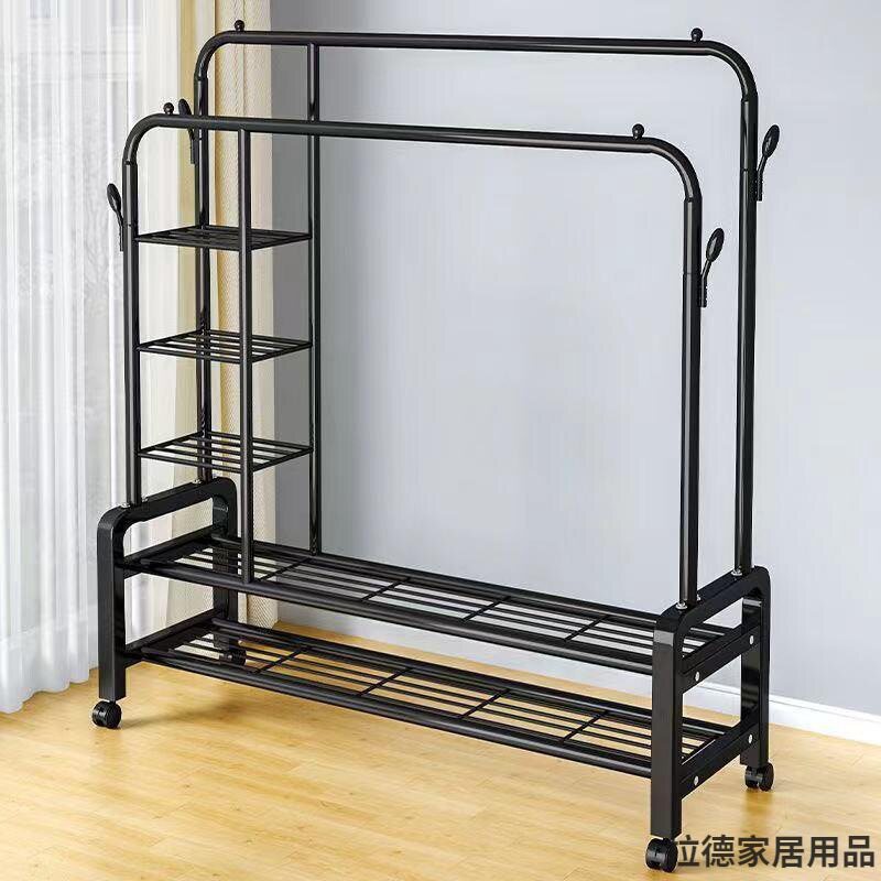 加粗晾衣架落地式室内挂衣架上档次晒被子阳台家用防滑晒衣架衣挂