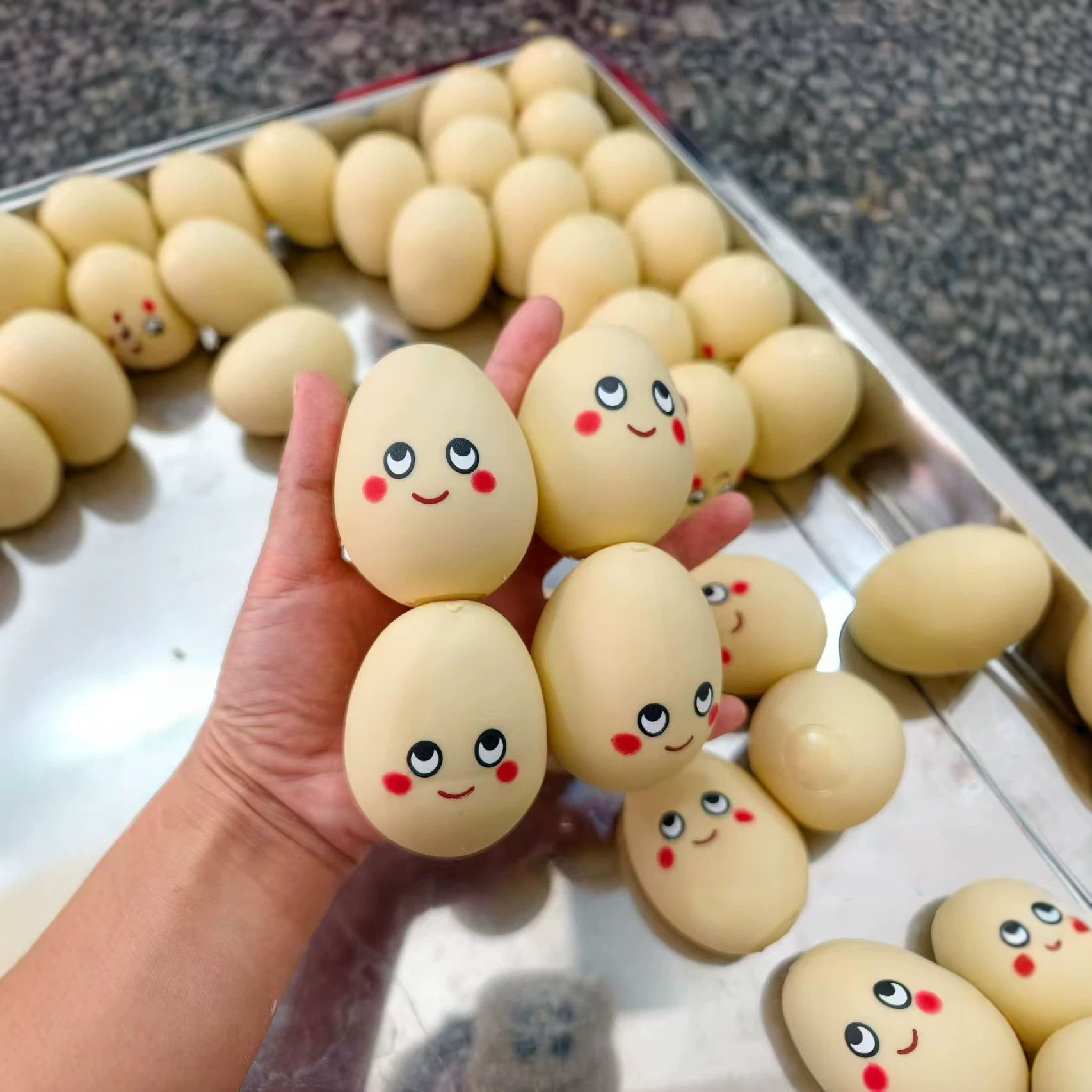跨境新款积木鸡蛋捏捏乐慢回弹解压玩具创意卡通仿真发泄神器减压