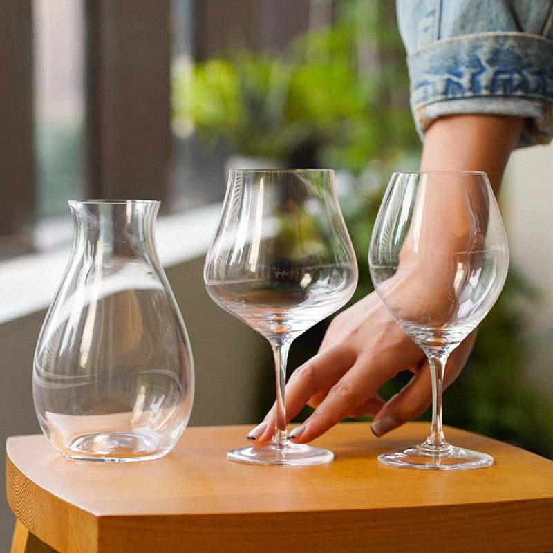 高配版手工杯木村硝子自然酒杯勃艮第杯高颜值杯子小号酒杯日式风