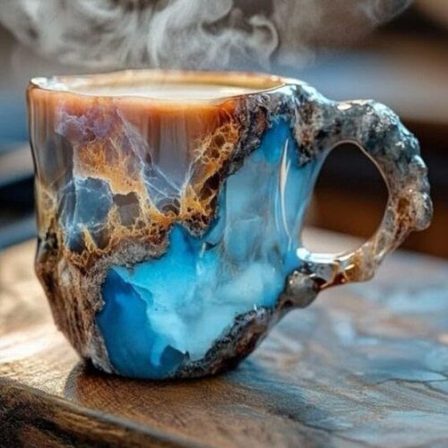 跨境亚马逊新款 Mineral Crystal Coffee Mugs 新奇咖啡杯马克杯