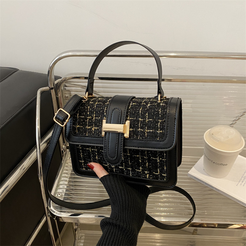 2024新款格纹手提女包潮流时尚单肩包复古质感时尚百搭斜挎小方包,箱包皮具/热销女包/男包,小方包,淘宝优惠券,粉丝福利购,淘宝优惠卷