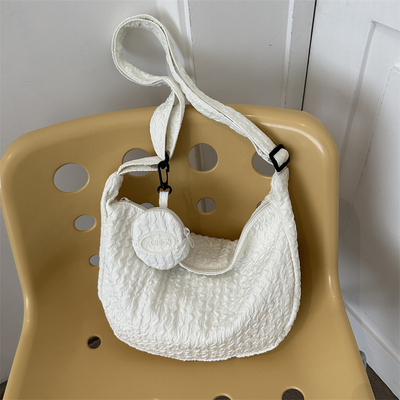 大容量帆布包夏季上课通勤单肩包