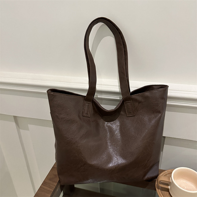 通勤软皮包大容量简约托特大包
