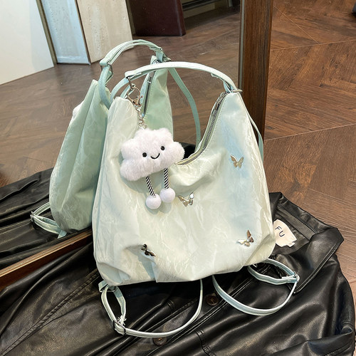 大容量托特包百搭通勤背包单肩包