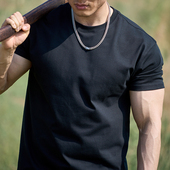 DNAHWK修身 sorona凉感纯色T恤250G重磅夏日简约基础百搭运动短袖