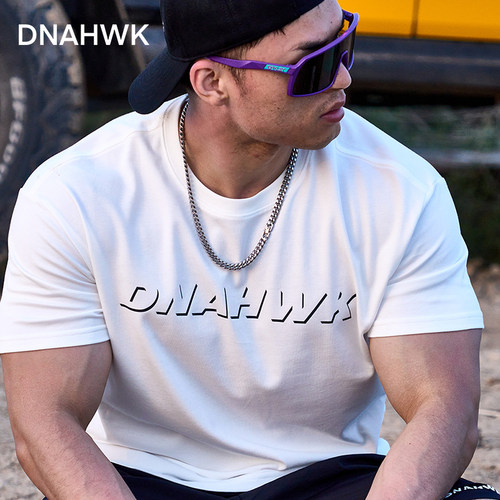 DNAHWK男短袖简约百搭3S速干T恤