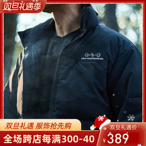 DNAHWK户外男士防风防水羽绒服秋冬外套立领连帽登山保暖休闲潮流