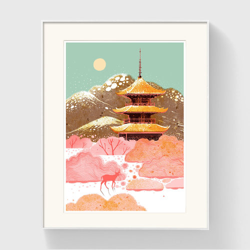 【限量500-3款】印物所苏寒手印丝网版画卧室客厅唯美风景装饰画 - 封面