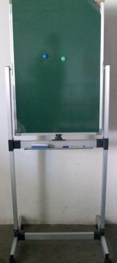 上海包安装可移动双面磁性绿板教学黑板120*240CM支架式粉笔绿板