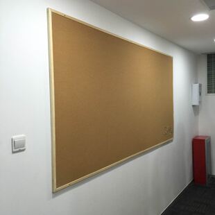 可定制8MM纯软木板照片墙木框软木板90*150CM 留言板 公告栏挂式