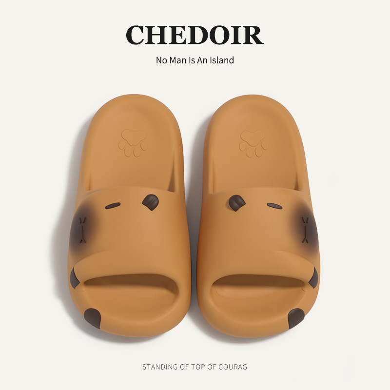 chedoir卡皮巴拉拖鞋女款夏季ins可爱防滑洗澡家居情侣凉拖男外穿
