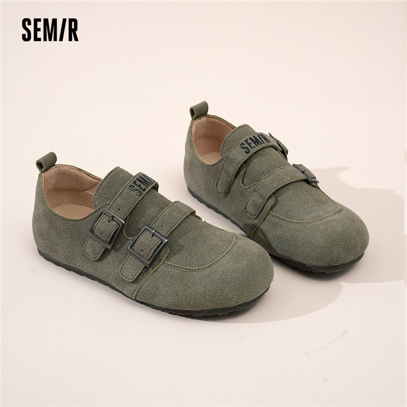 Semir全包勃肯鞋女鞋春夏季新款复古平底不累脚百搭休闲单鞋女