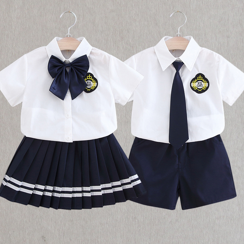 学院风校服夏季短袖演出服毕业服