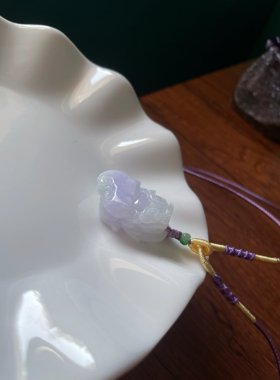 天然a货翡翠招财守财生意兴隆如意貔貅毛衣链珠串玉吊坠挂件绳饰