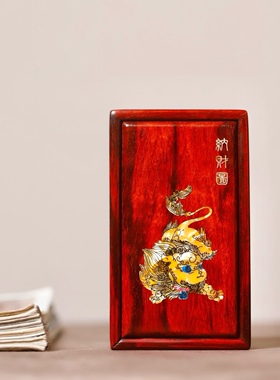 【品名】:  首饰盒抽拉 【材质】：印度小叶紫檀。