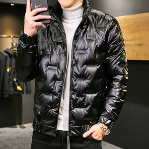 4002-3主推羽绒服男店主风冬季亮面短款羽绒服外套Y88图片