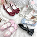 绵羊泡芙Lolita蝴蝶结单鞋 翻糖结结 百搭低跟 现货