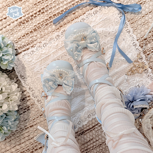【定金】蔷薇妹妹 绵羊泡芙Lolita优雅华丽高跟单鞋