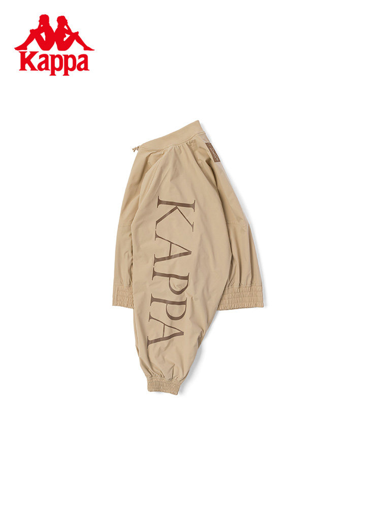 KAPPA 카파 야구 유니폼 여성 가을 ??짧은 재킷 카디건 문자 박쥐 셔츠 긴팔 코트