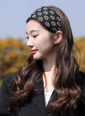遮白发发箍女宽边洗脸发饰韩版带齿防滑头窟盖碎发发夹发带发卡