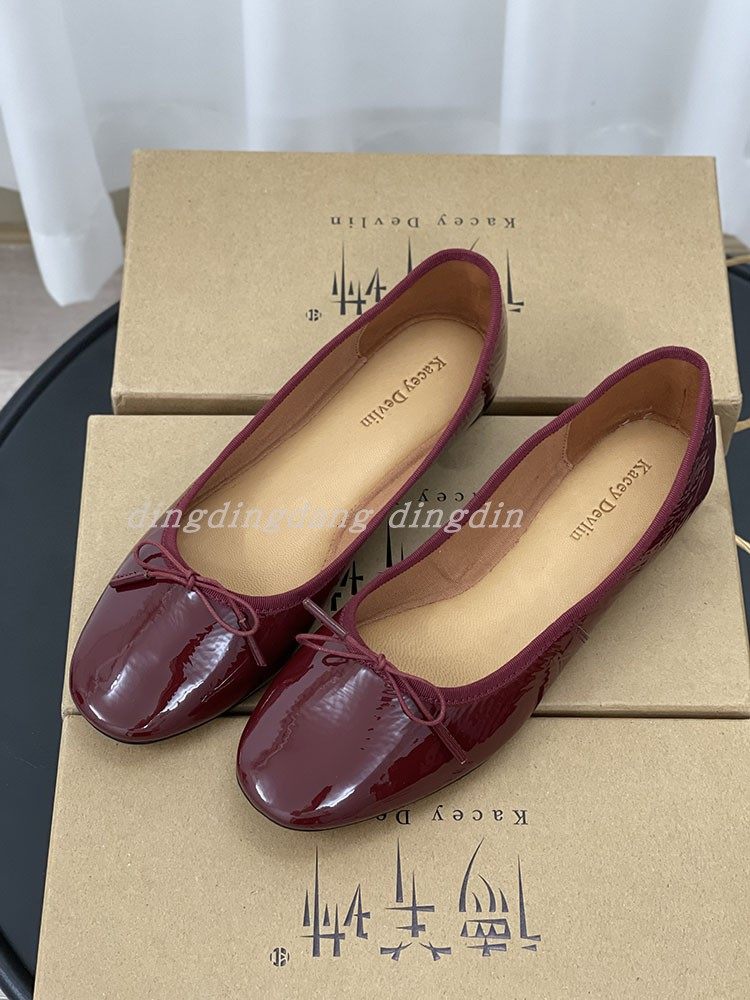 대외 무역 원래 주문 DEVLIN 여성 신발 순수 가죽 특종 신발 여성 활 부드러운 가죽 특허 가죽 편안한 슈퍼 부드러운 발레 신발