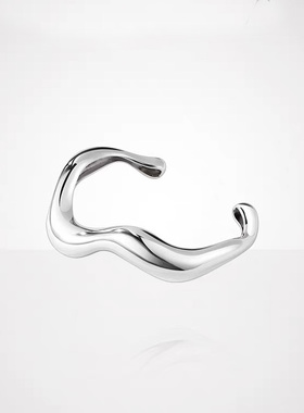 原创设计金属曲线手镯女