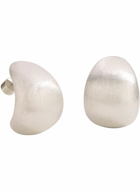 原创设计Orbit拱门光面拉丝耳钉女小众高级轻奢简约S925银针耳环