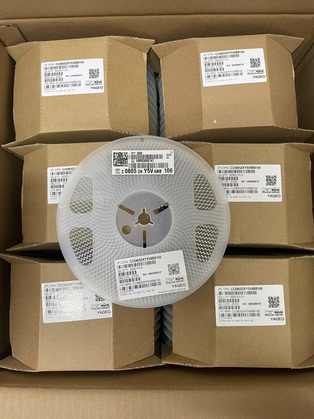 国巨贴片电容 CC0805ZKY5V6BB106 0805 106Z 10UF 10V Y5V