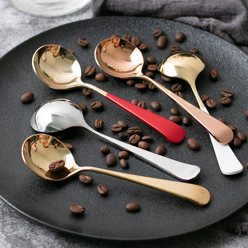 304不锈钢饭勺圆头调羹家用喝汤喂食创意西餐甜品勺咖啡测量勺10G|ruв категории посуда, посуда, Западная ложка - от Buy2taobao.com для оказания профессиональной услуги покупки агента Taobao