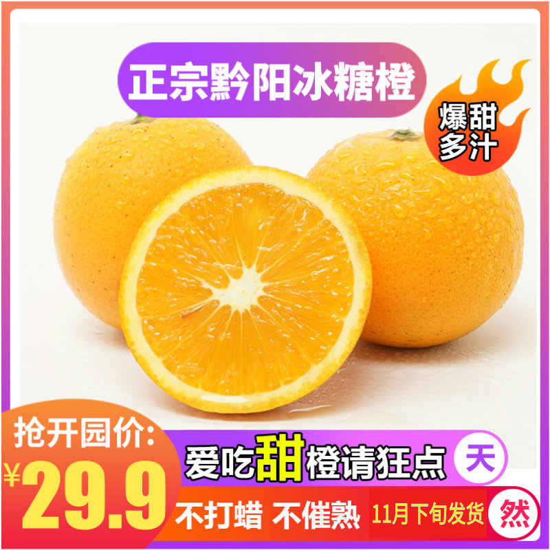 爆甜多汁袁老推荐黔阳冰糖橙9斤