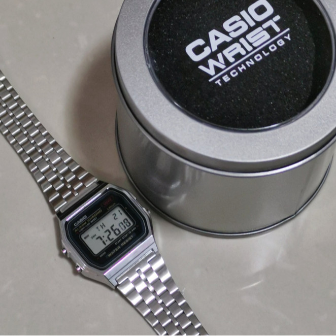 卡西欧 Casio 胡一天同款STANDARD不锈钢表带复古经典A159WA-NIDF