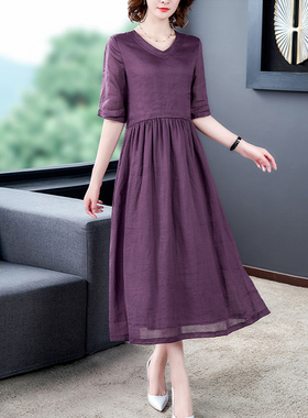 女装纸样D152春夏款大码V领中袖大摆连衣裙服装裁衣图纸裁剪纸板